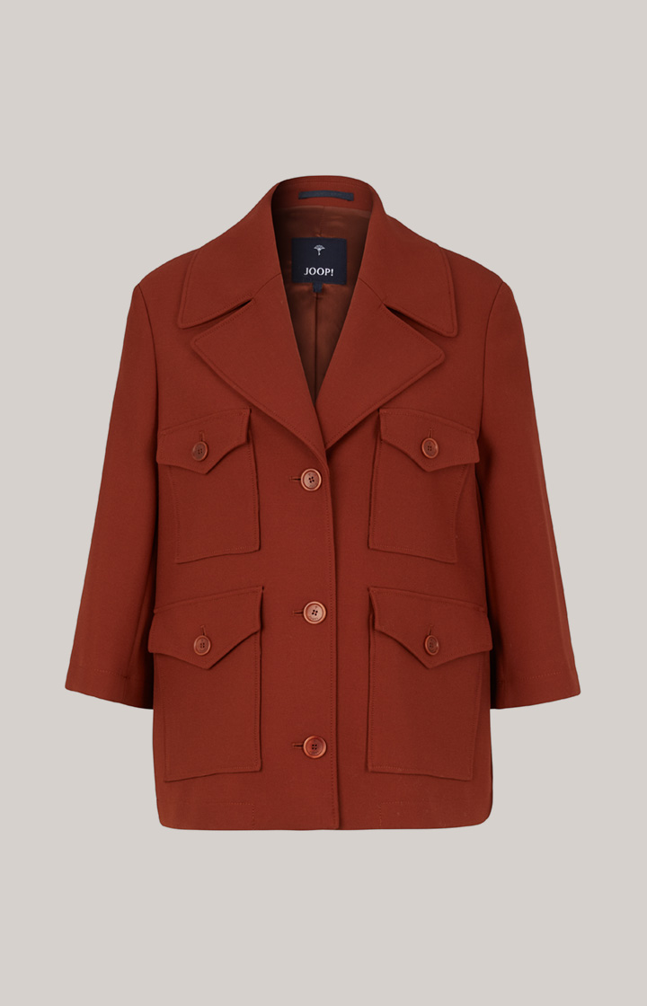 Blazer-Jacke in Kupferbraun