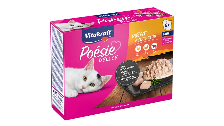 Vitakraft Poésie®Délice, MeatSelec.,Sauce 510 g