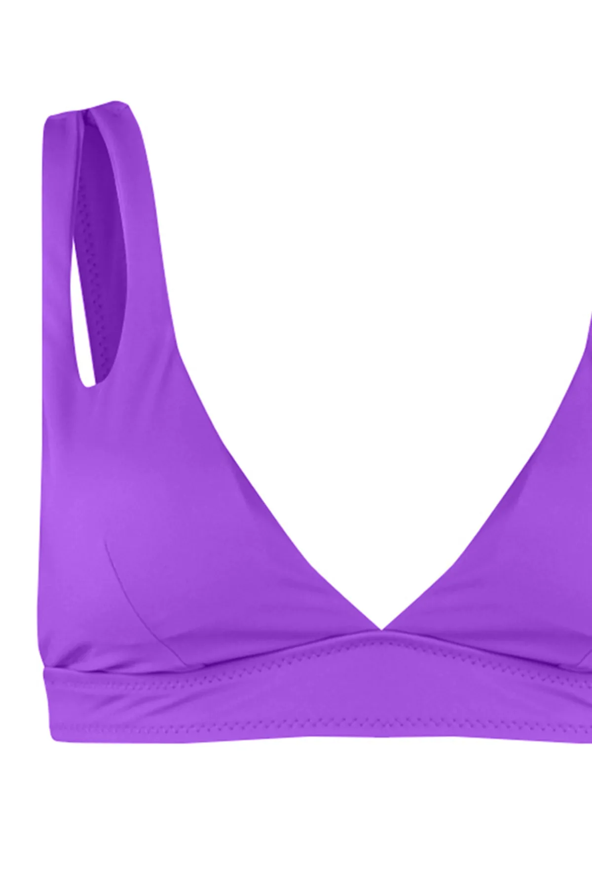 Trendyol Collection  Lilafarbenes Triangel-Bikinioberteil mit Ausschnitt/Fenster TBESS20BU0202