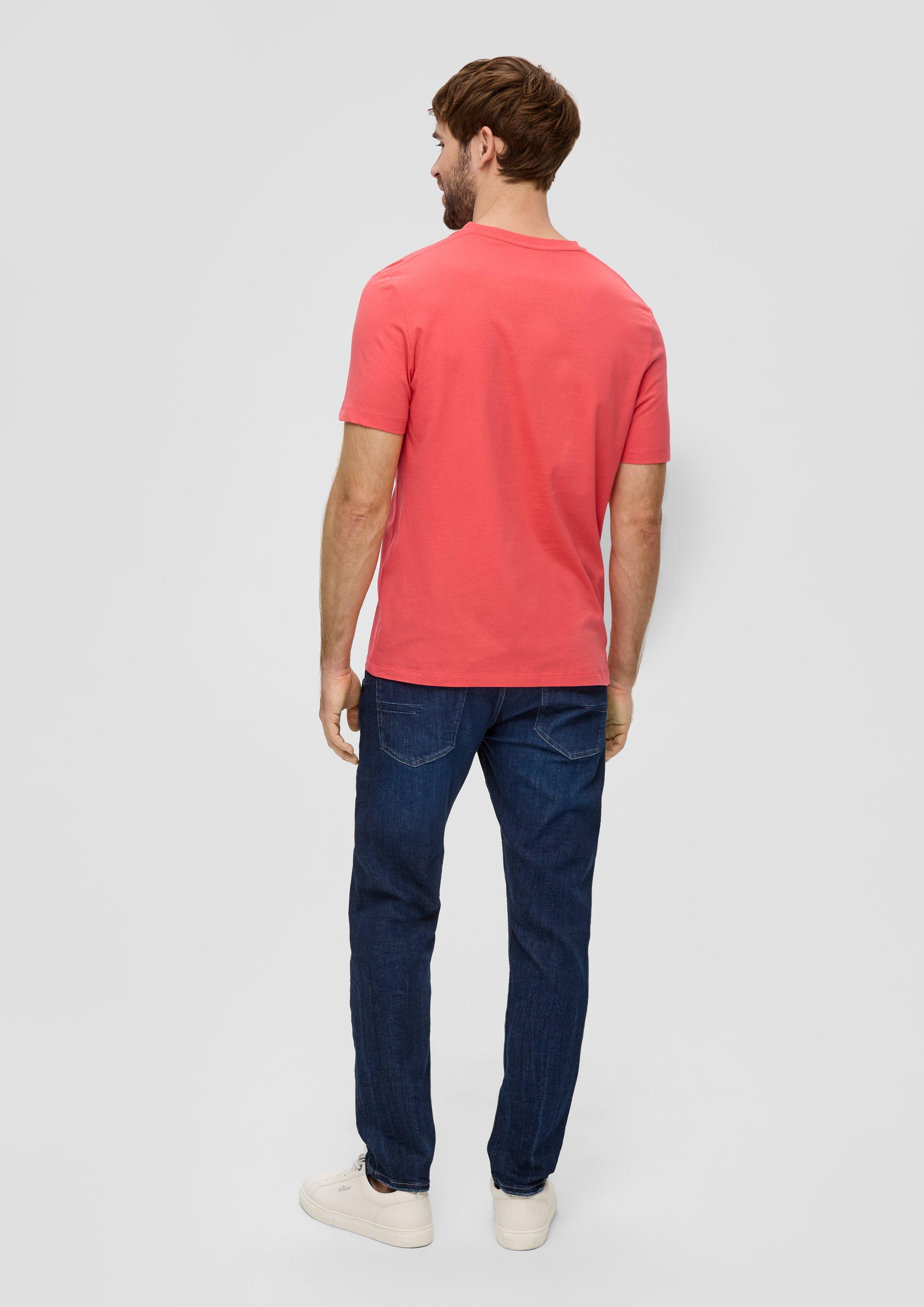 Baumwollshirt mit V-Ausschnitt  2143913-2507