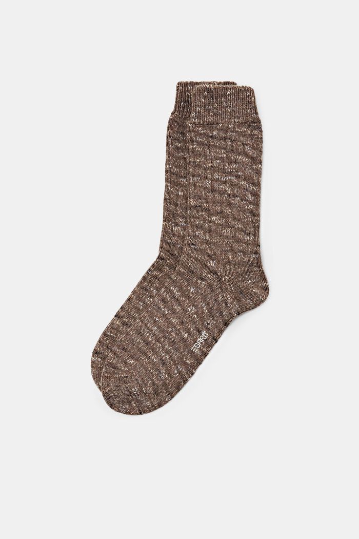 Boot-Socken in Grobstrick mit Wolle