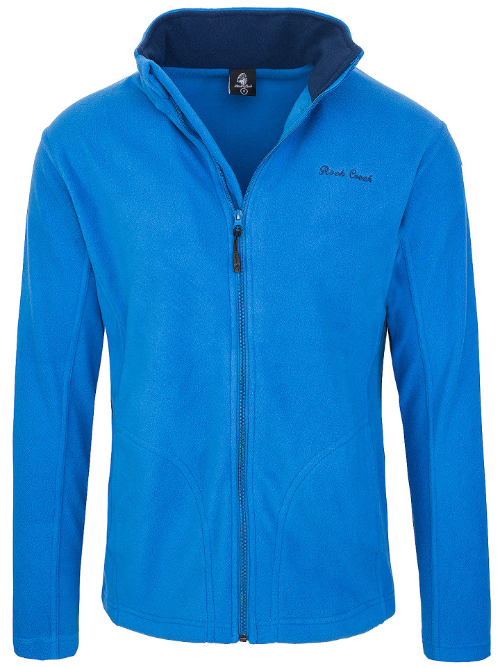 Rock Creek Fleecejacke in Royalblau günstig kaufen