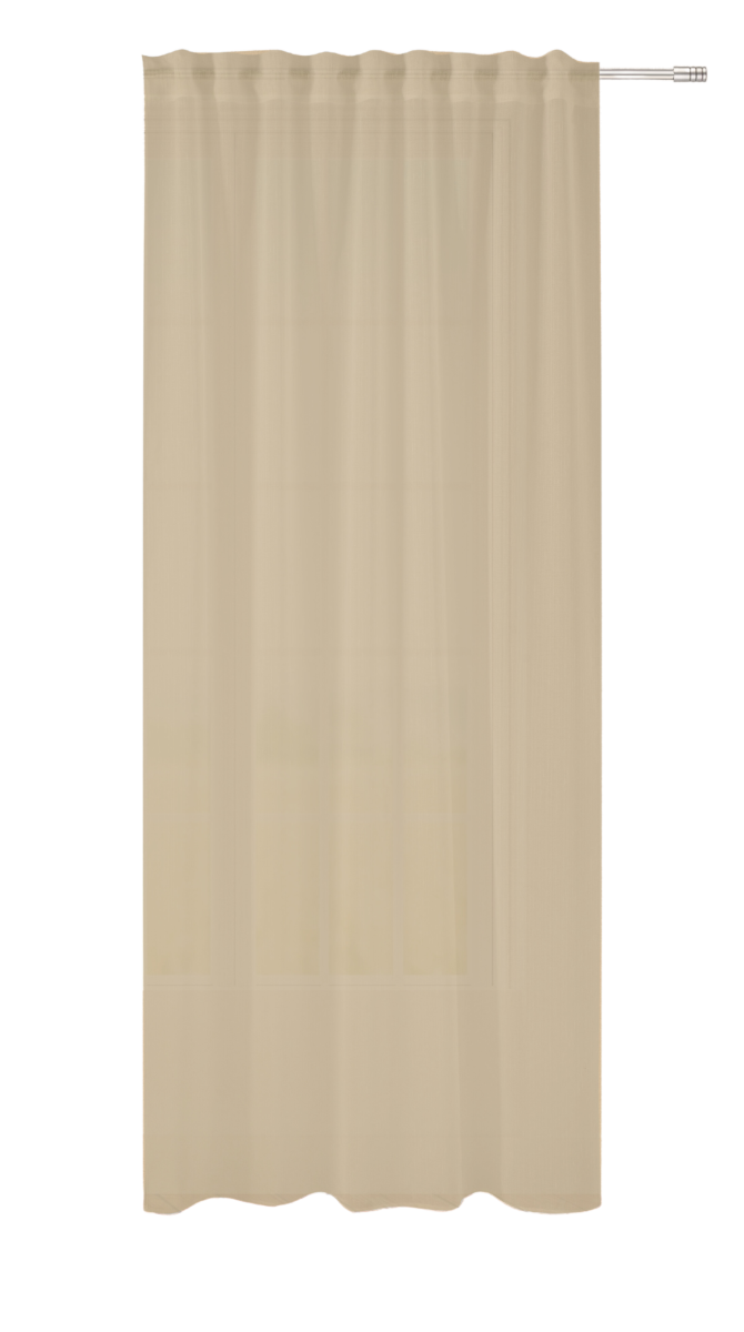 Schal Leon verdeckte Schlaufe Taupe 140 x 245 cm