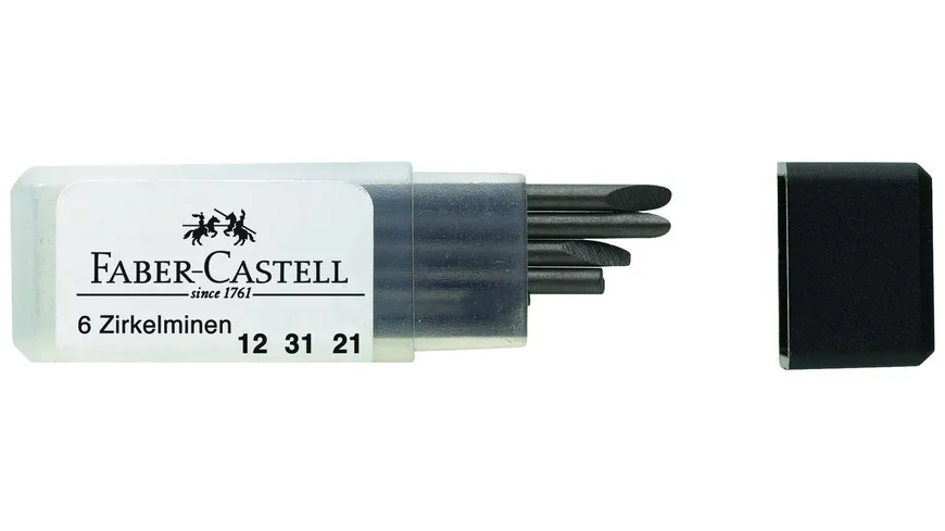 FABER-CASTELL Zirkel  CASTELL Mine 6er-Dose