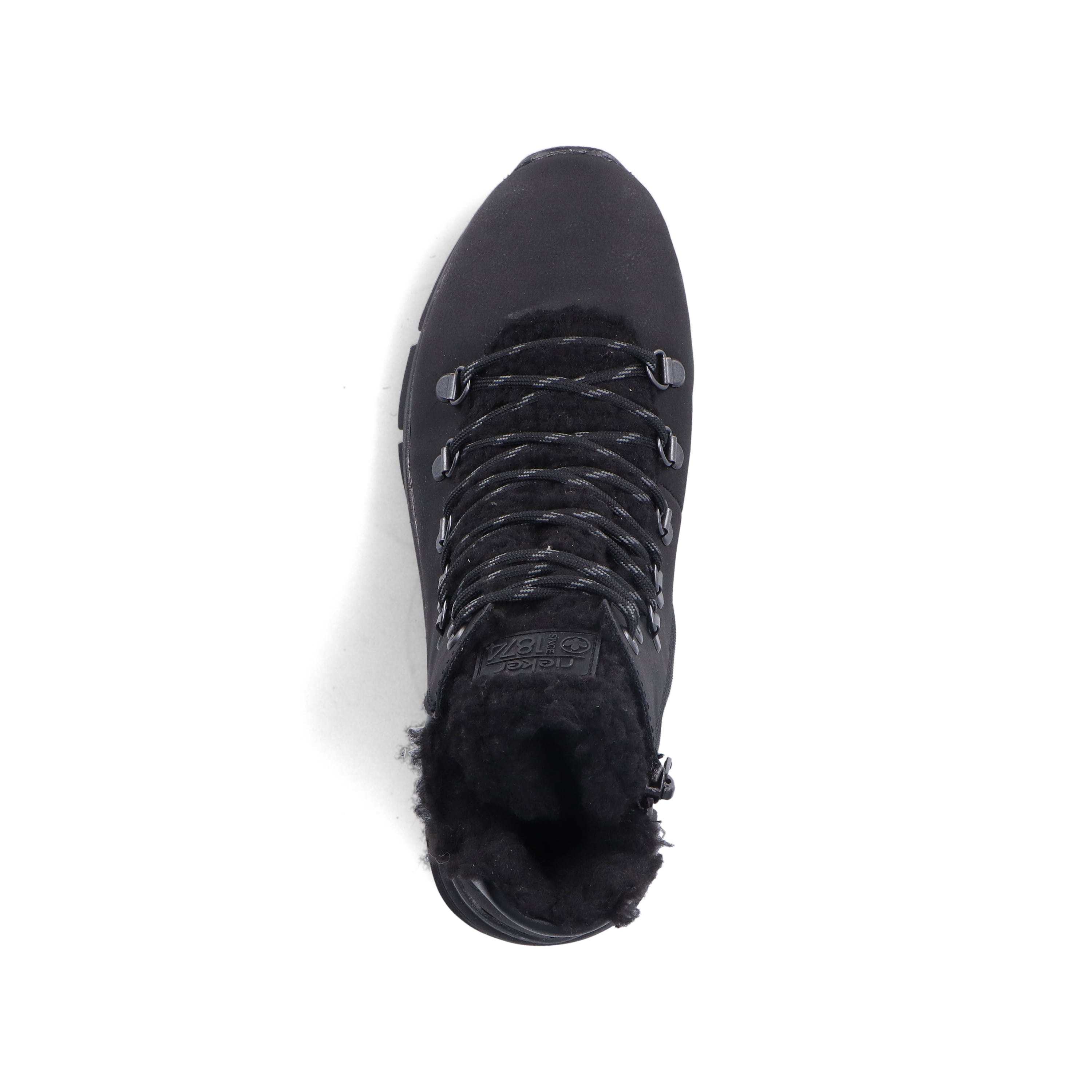Rieker Damen Schnürstiefel asphaltschwarz