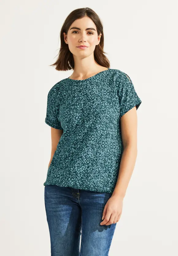 CECIL Shirt mit Minimalmuster