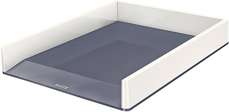 Leitz WOW Briefablage Duo Colour DIN A4 Weiß, Grau 26,7 x 33,6 x 4,9 cm