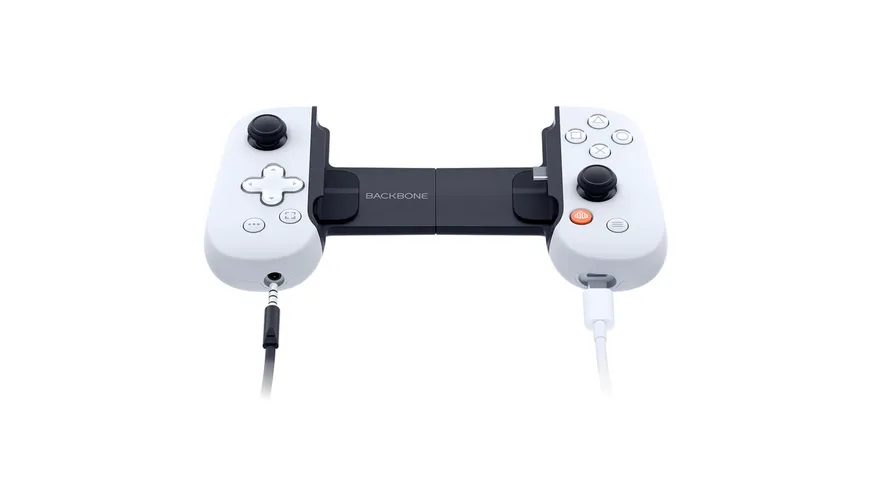 Backbone One - PlayStation Edition für Android und iPhone 15. Mobile Gaming-Controller, weiß weiß