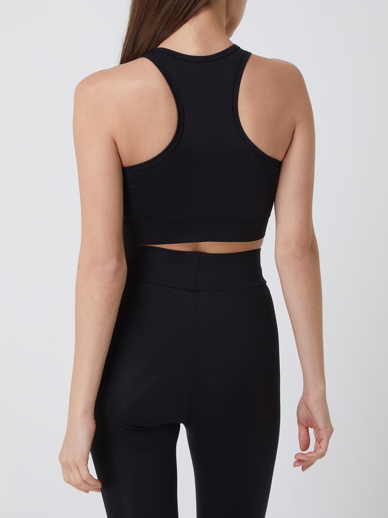 Bustier mit Racerback in schwarz