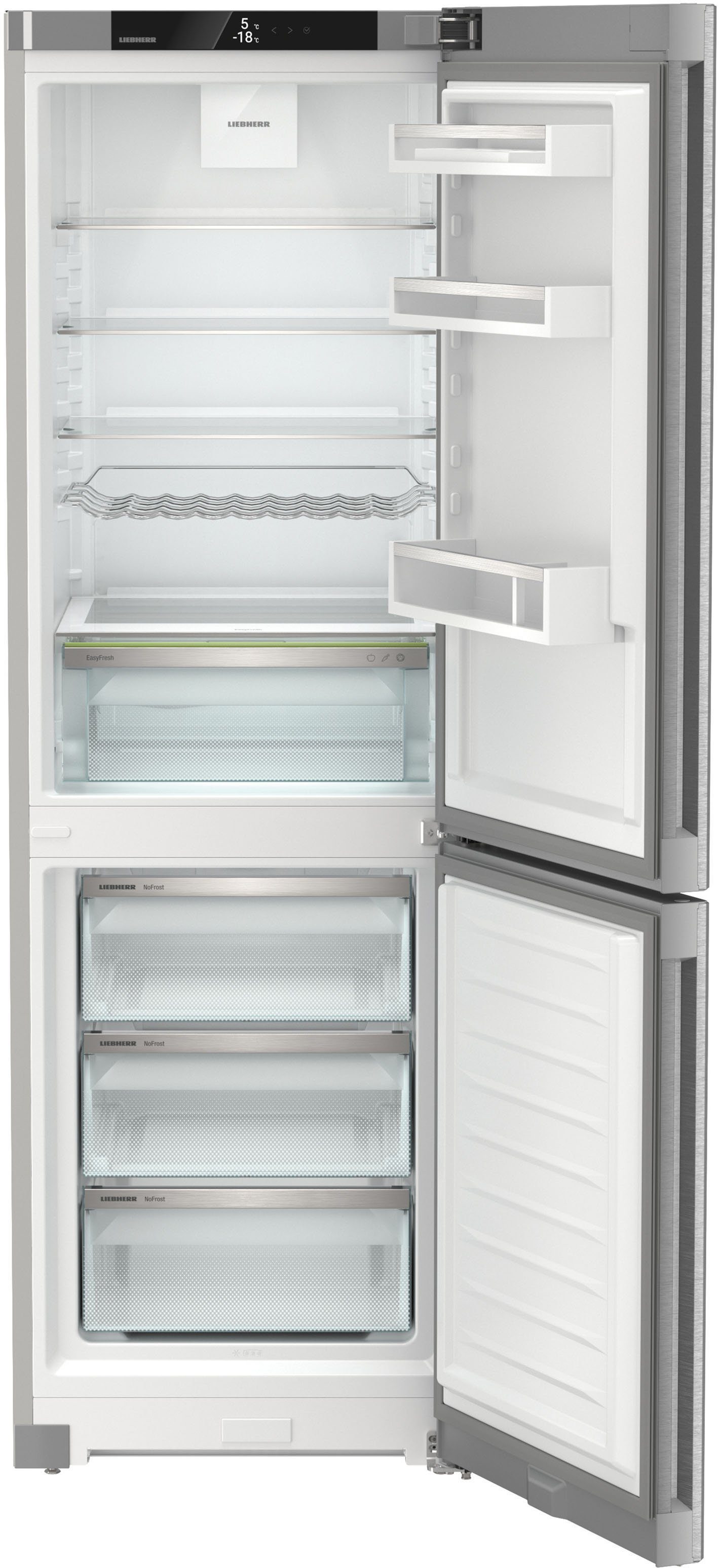 Liebherr Kühl-/Gefrierkombination KGNcef 1863_091190451, 185,5 cm hoch, 59,7 cm breit, 4 Jahre Garantie inklusive