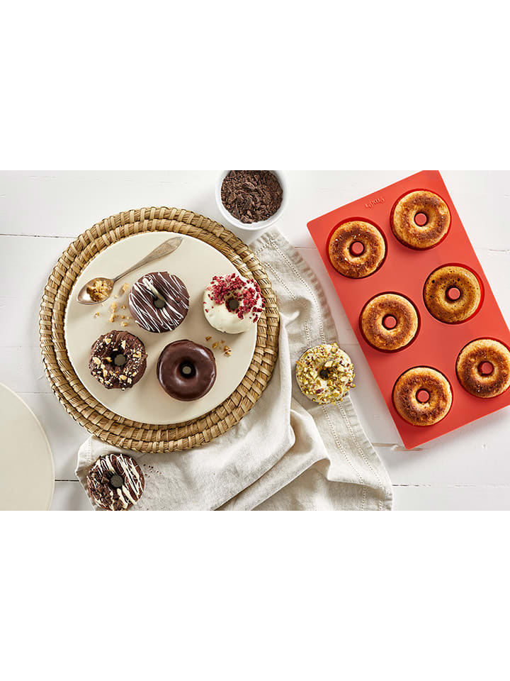 Lekué Donutform in Rot - (B)30 x (H)3,4 x (T)11,8 cm günstig kaufen onesize