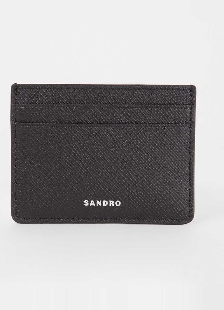 Suport card din piele Sandro