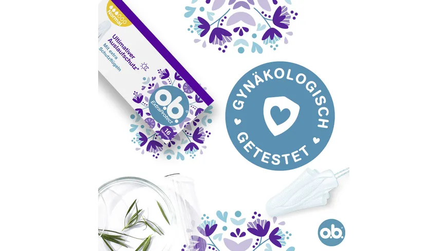 o.b. Tampons ultimativer Auslaufschutz mit extra Schutzflügeln