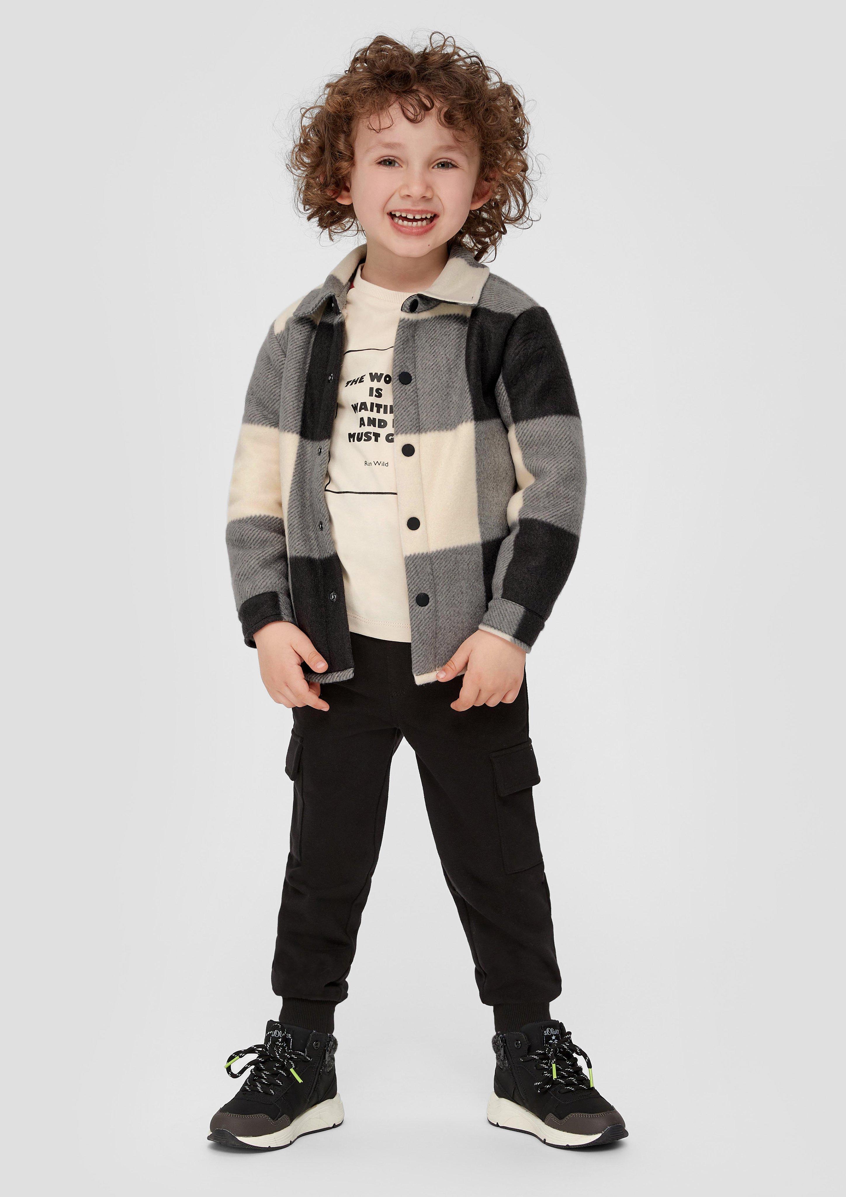 Loose: Overshirt mit Teddyfutter  2137494-99N0