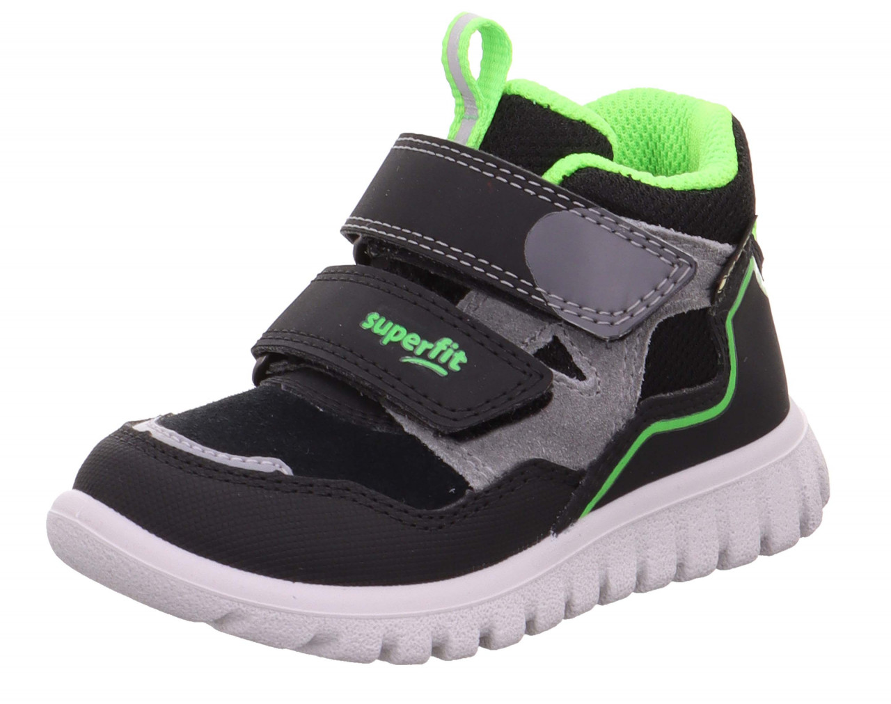 SPORT7 MINI - Schwarz/GrünSneaker high mit Klettverschluss