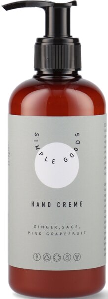 Simple Goods Hand Cream Ginger, Sage, Pink Grapefruit Handcreme