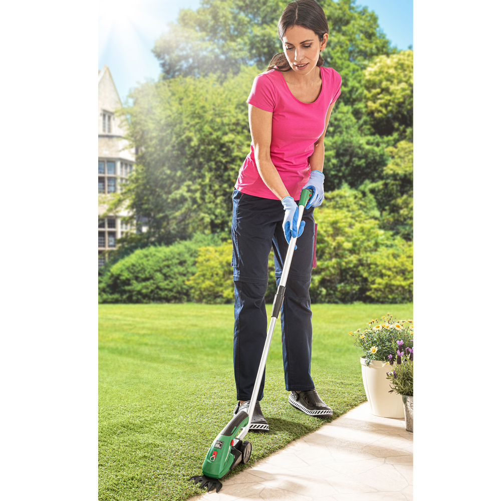 Powertec Garden Akku Gras- und Strauchschere 2in1 7,2 V/1,3 Ah