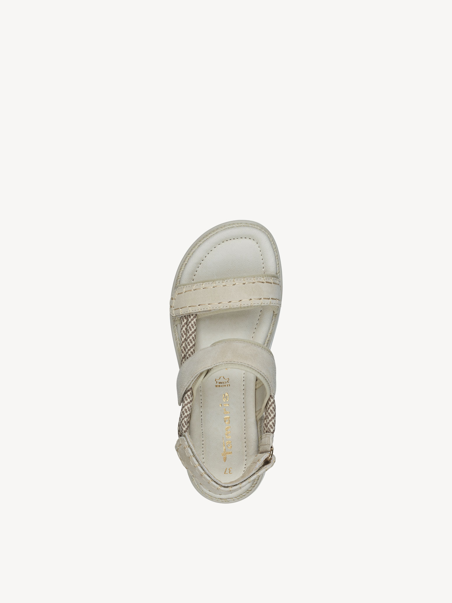 Sandale à talon - beige