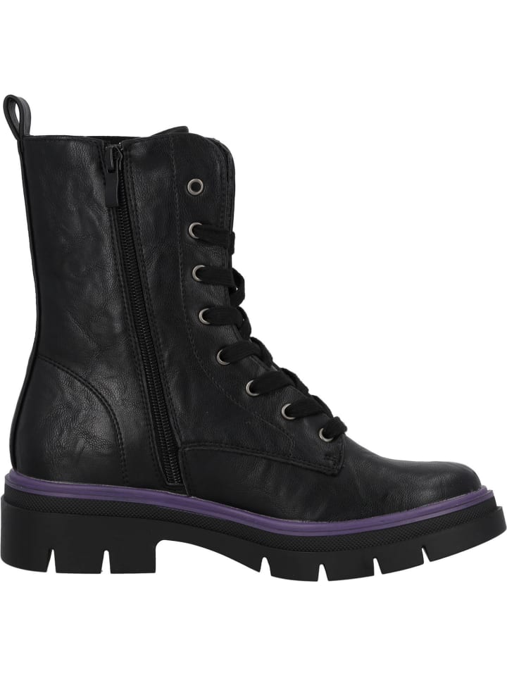 palado Schnürstiefel in black/purple günstig kaufen