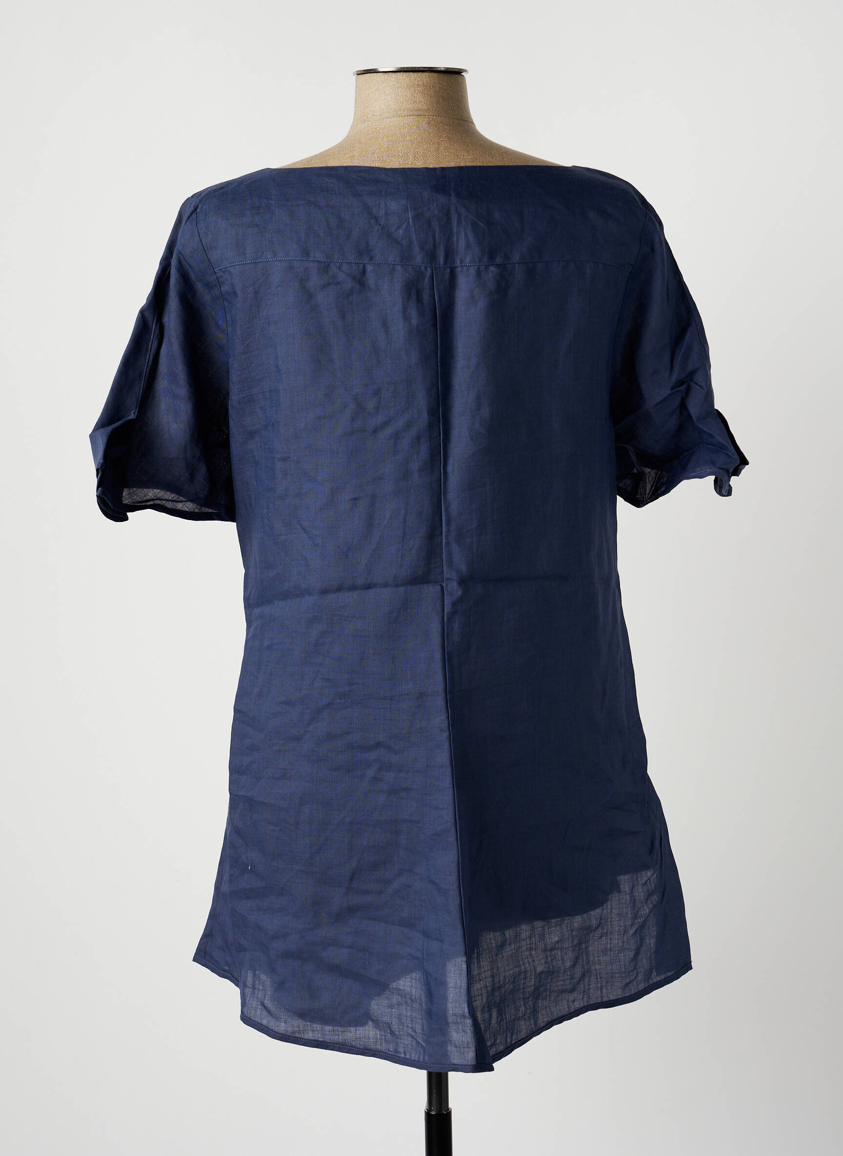 Rodika Tuniquemanchecourte Femme couleur bleu