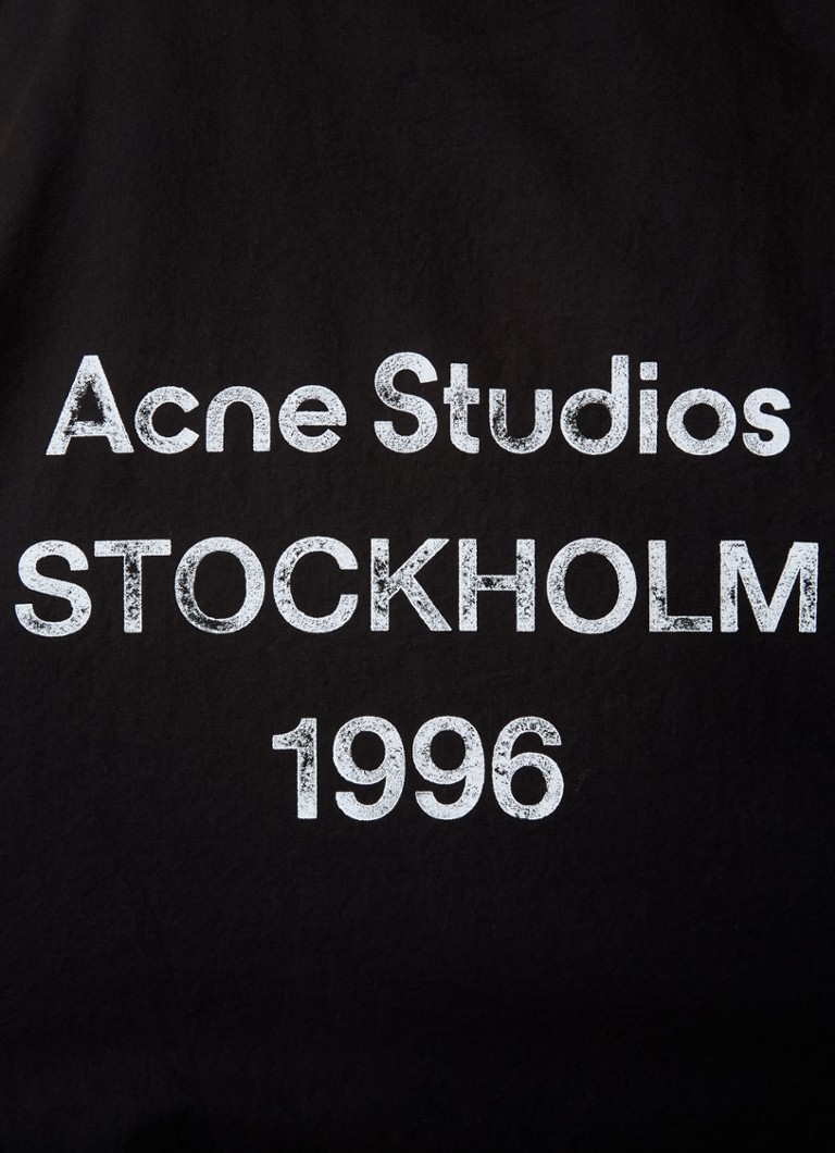 Acne Studios jakna od organskog pamuka s printom na leđima