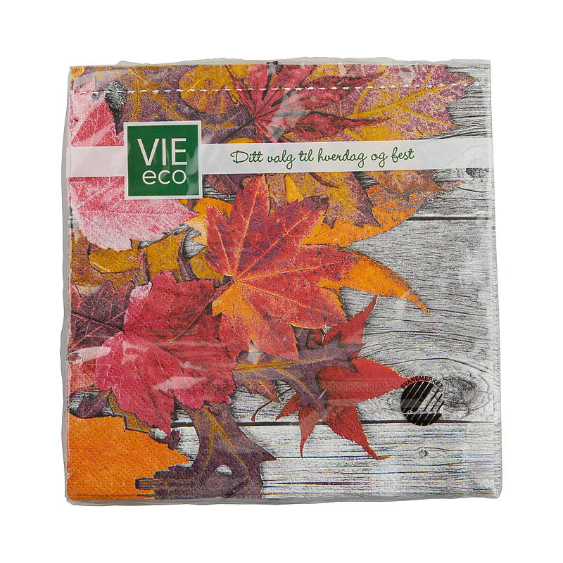 Vie Eco Servietter 20-pk 33x33 cm, Høst