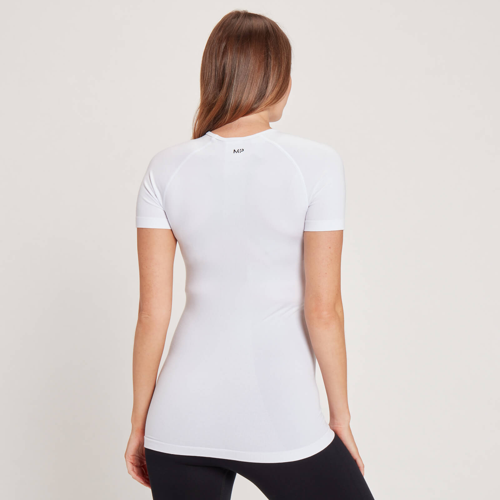T-shirt de maternité sans coutures à manches courtes MP pour femmes – Blanc
