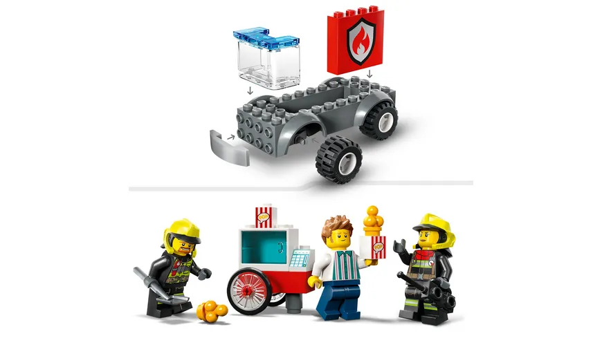 LEGO City 60375 Feuerwehrstation und Löschauto