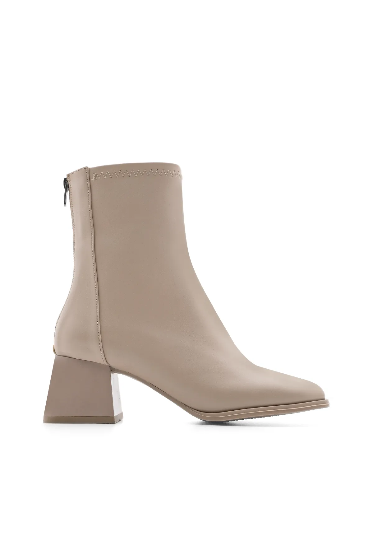 Marjin  Stiefelette - Beige - Blockabsatz