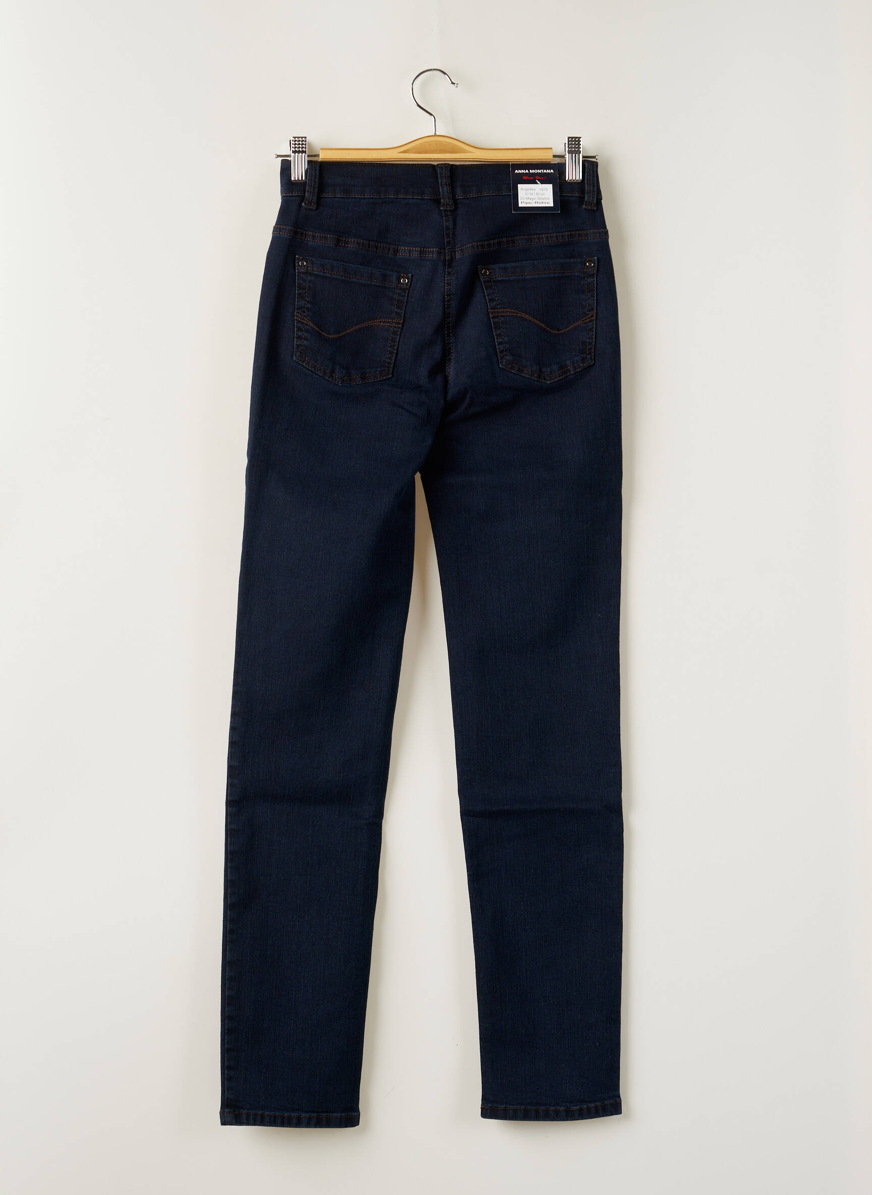 Anna Montana Jeans Coupe Slim Femme couleur bleu