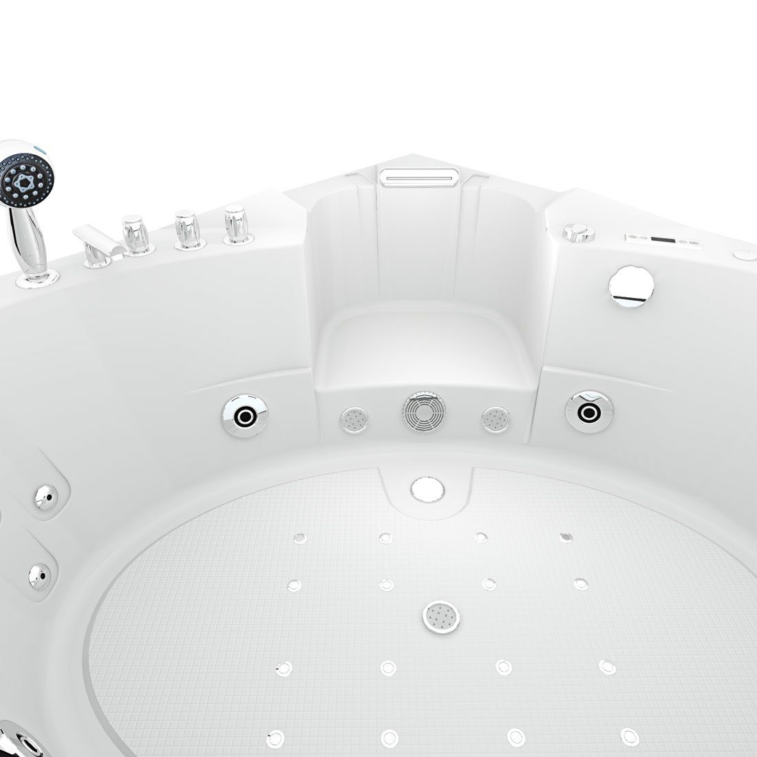 AcquaVapore Whirlpool-Badewanne Whirlpool Pool Badewanne Wanne W06H 152x152cm