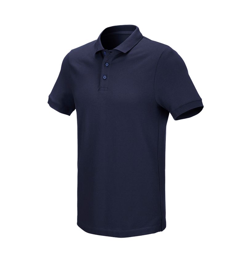 e.s. Piqué-Polo cotton stretch