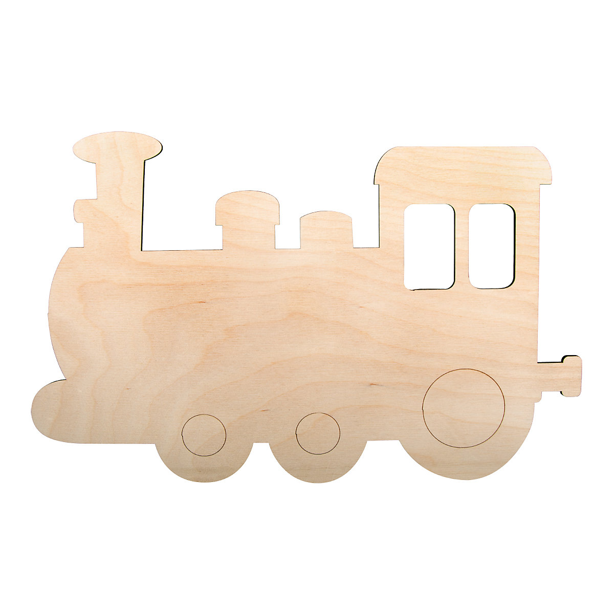 Holzbausatz Lampe kleiner Zug, natur, 29x18,3x7,5cm, 6-tlg.
