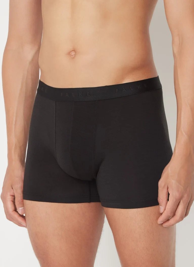 Boxer Falke en laine mélangée avec ceinture logotée