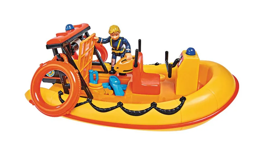 Simba 109252571 - Feuerwehrmann Sam - Neptun Boot mit Figur