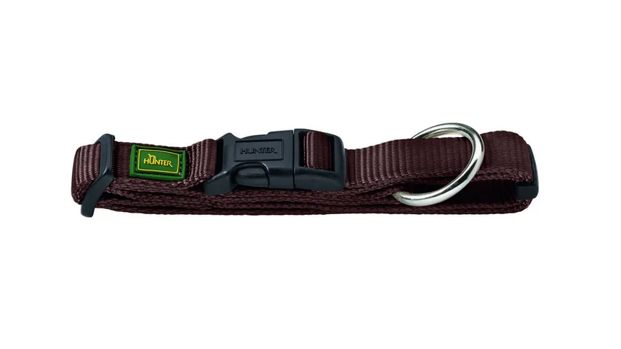 Hunter Hunde Halsung Vario Plus extra breit braun Größe: M