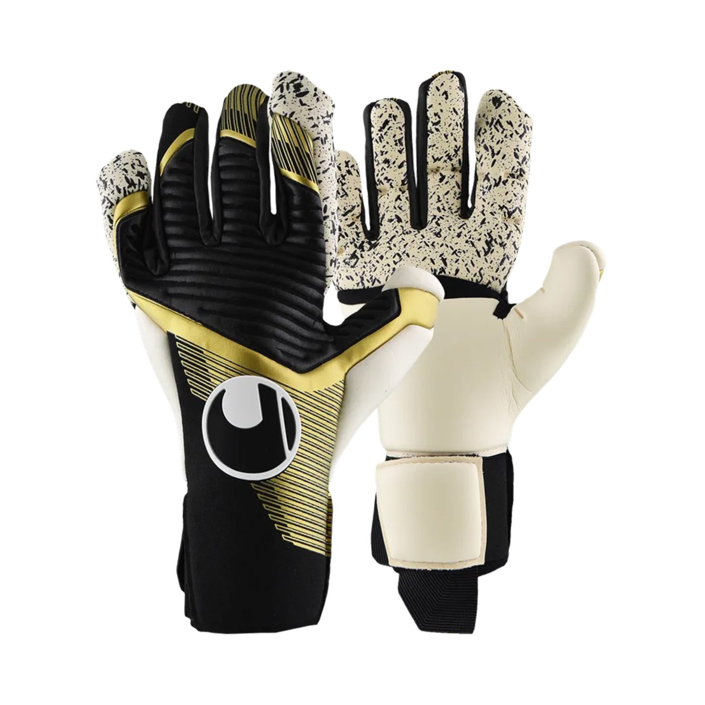 Uhlsport Powerline Elite Flex Cut HN TW-Handschuhe Schwarz Gold F01