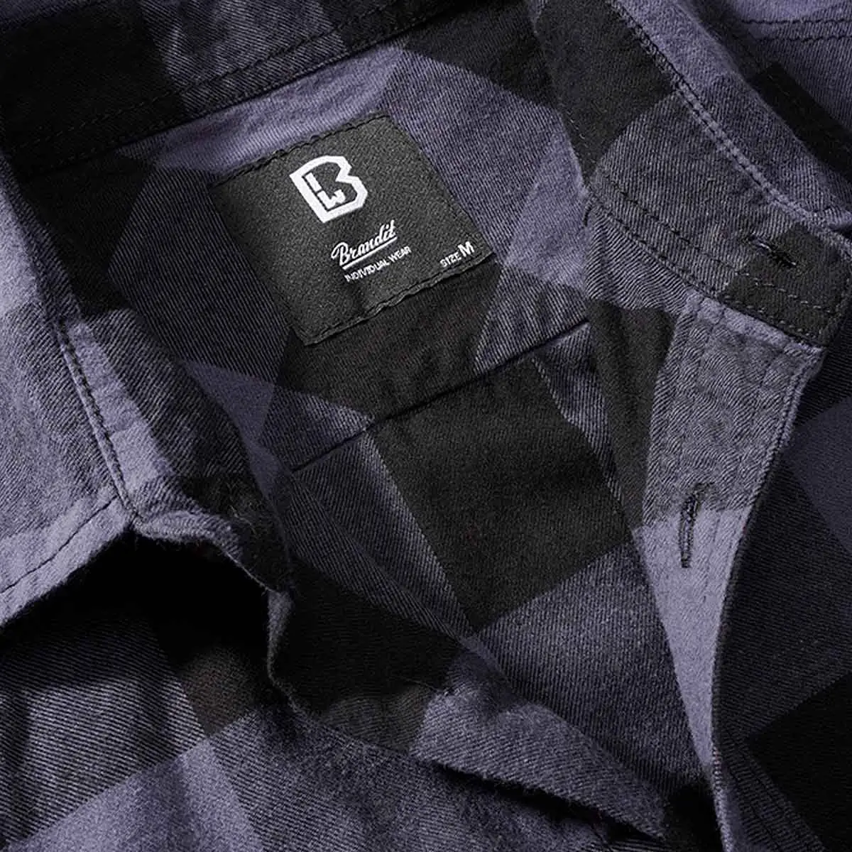 Checkshirt kurzarm schwarz-grau