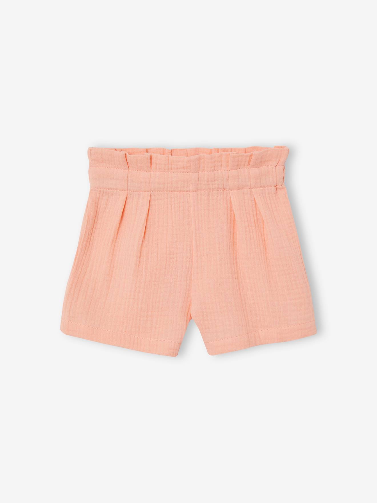 Vertbaudet Festliches Mädchen-Set: Bluse & Shorts - rosa bedruckt