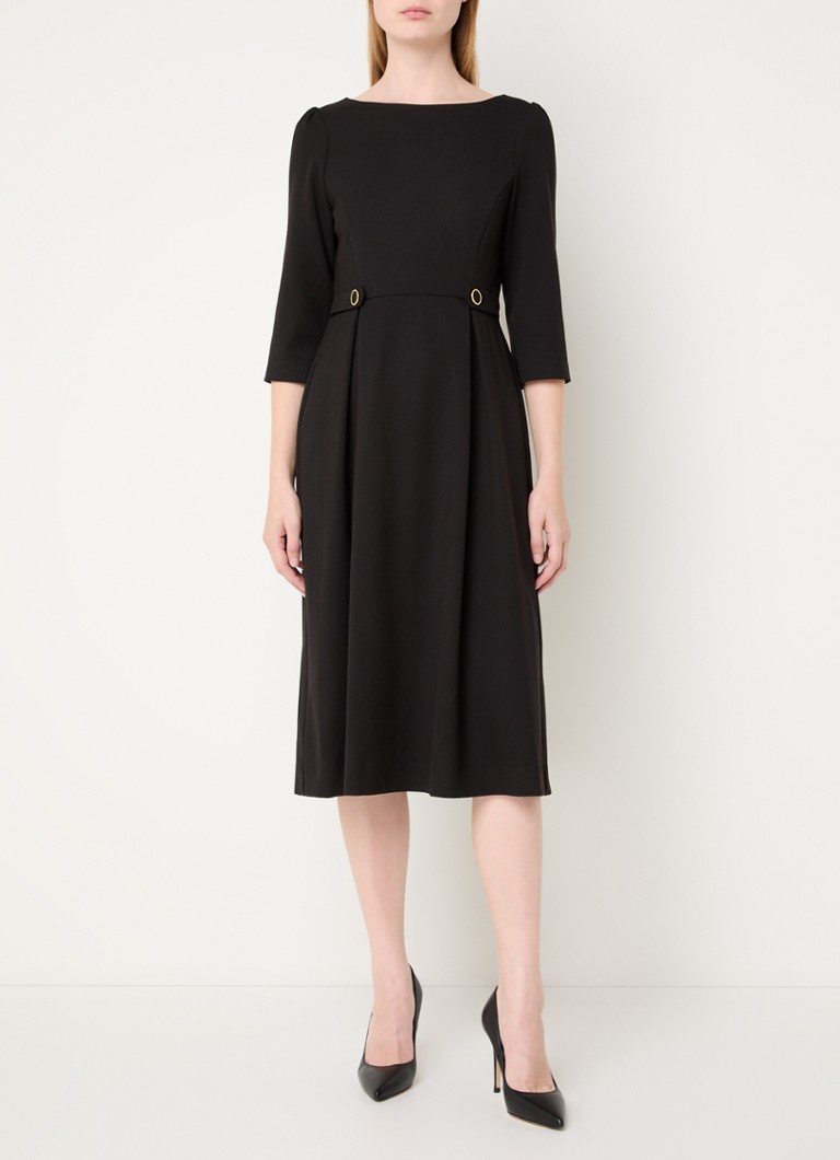 Vestido túnica midi con escote barco Halina de LKBennett