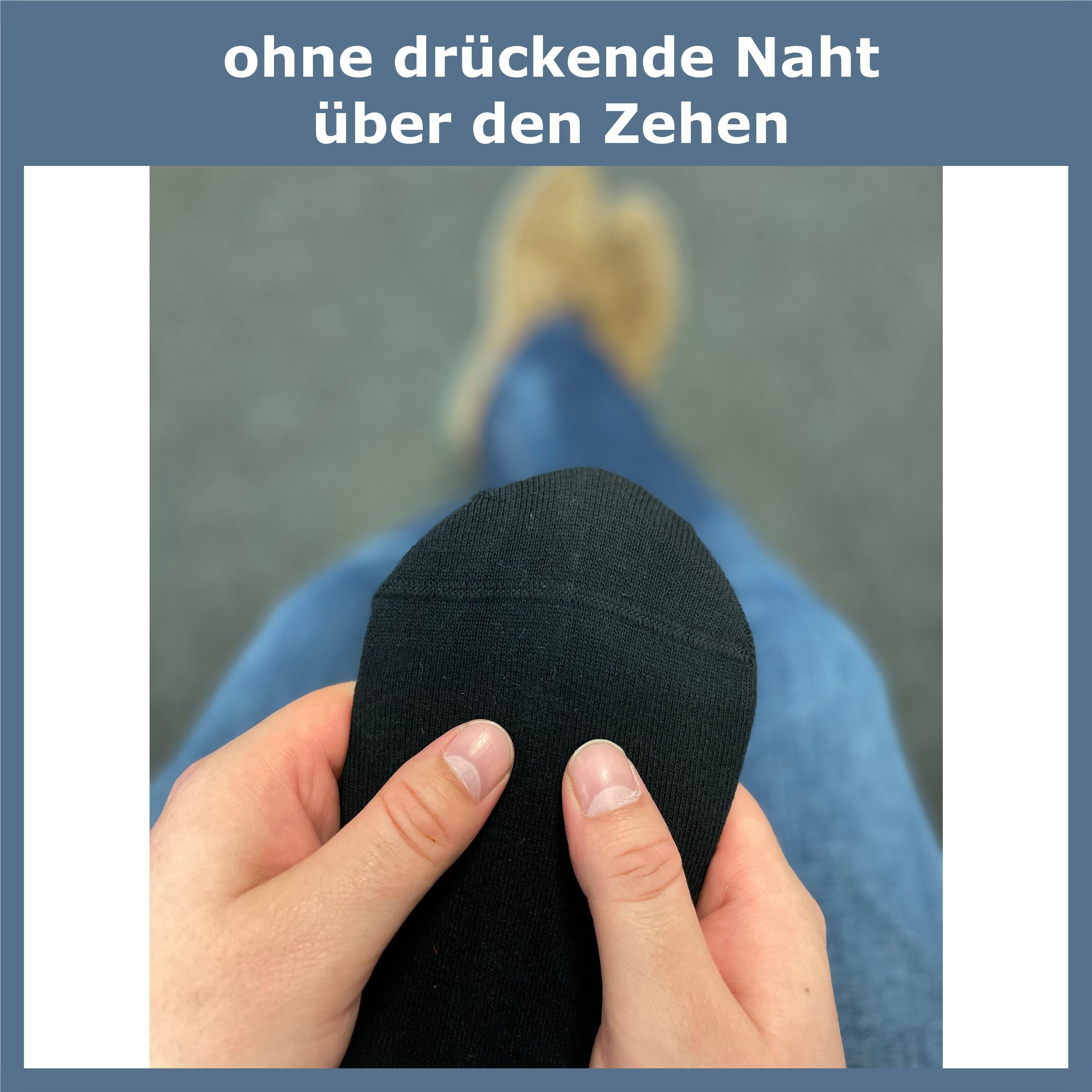GAWILO Diabetikersocken für Herren - Ohne Gummibund & ohne Naht - Extra weiter Komfort-Bund (6 Paar) Venensocke für Diabetiker mit viel Baumwolle - feines Maschenbild
