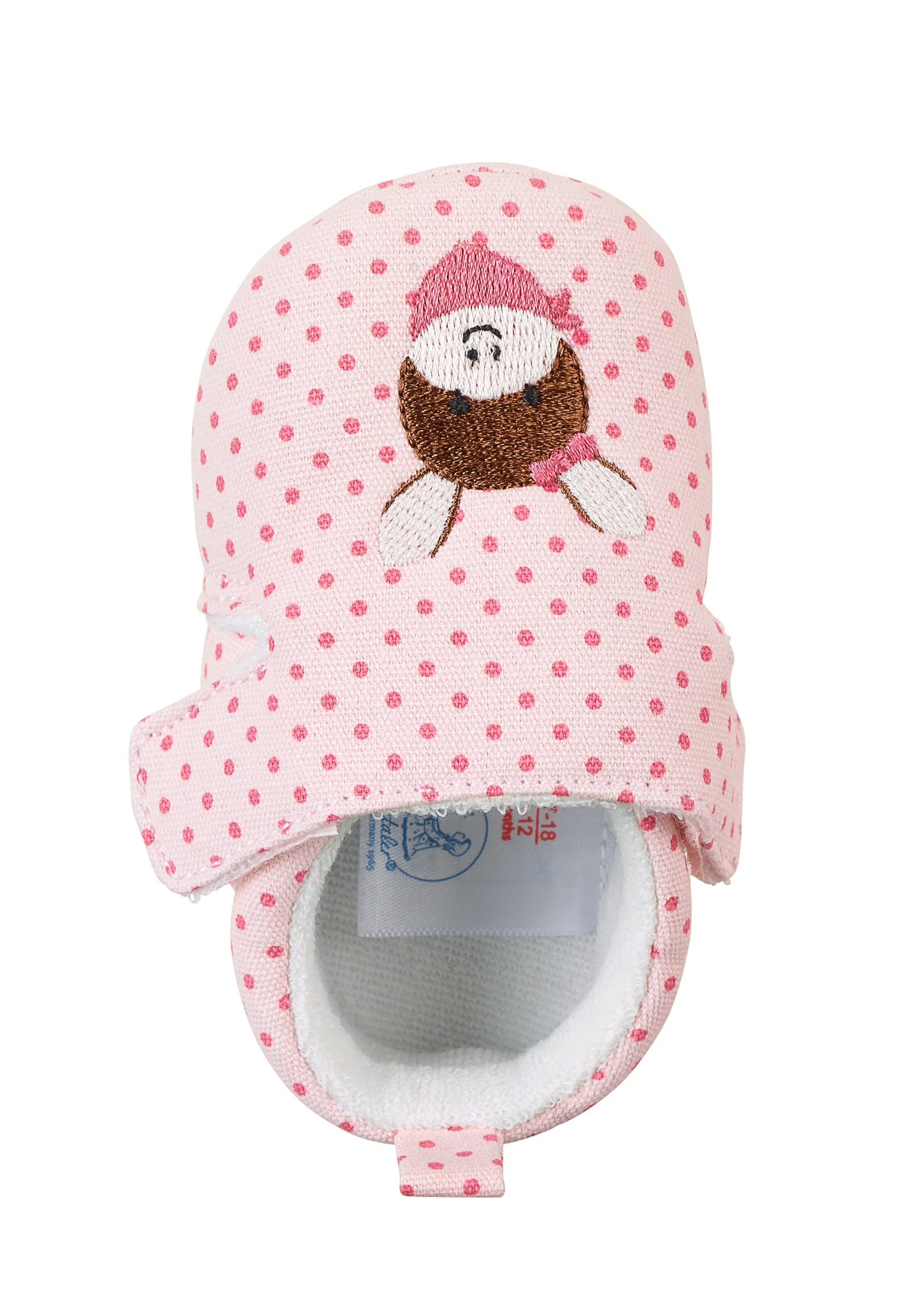 Babykrabbelschuh aus Baumwolle, Motiv Emmi Girl
