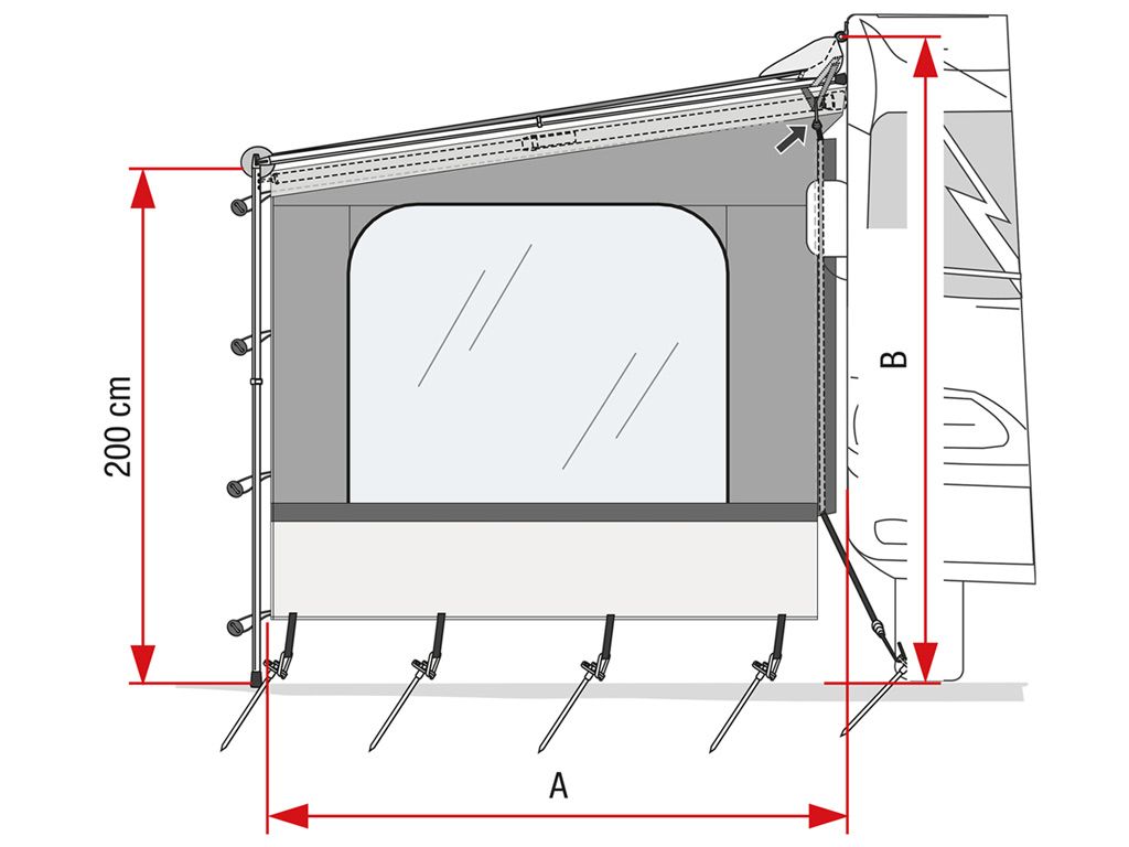 Fiamma Side W Seitenwand Caravanstore XL