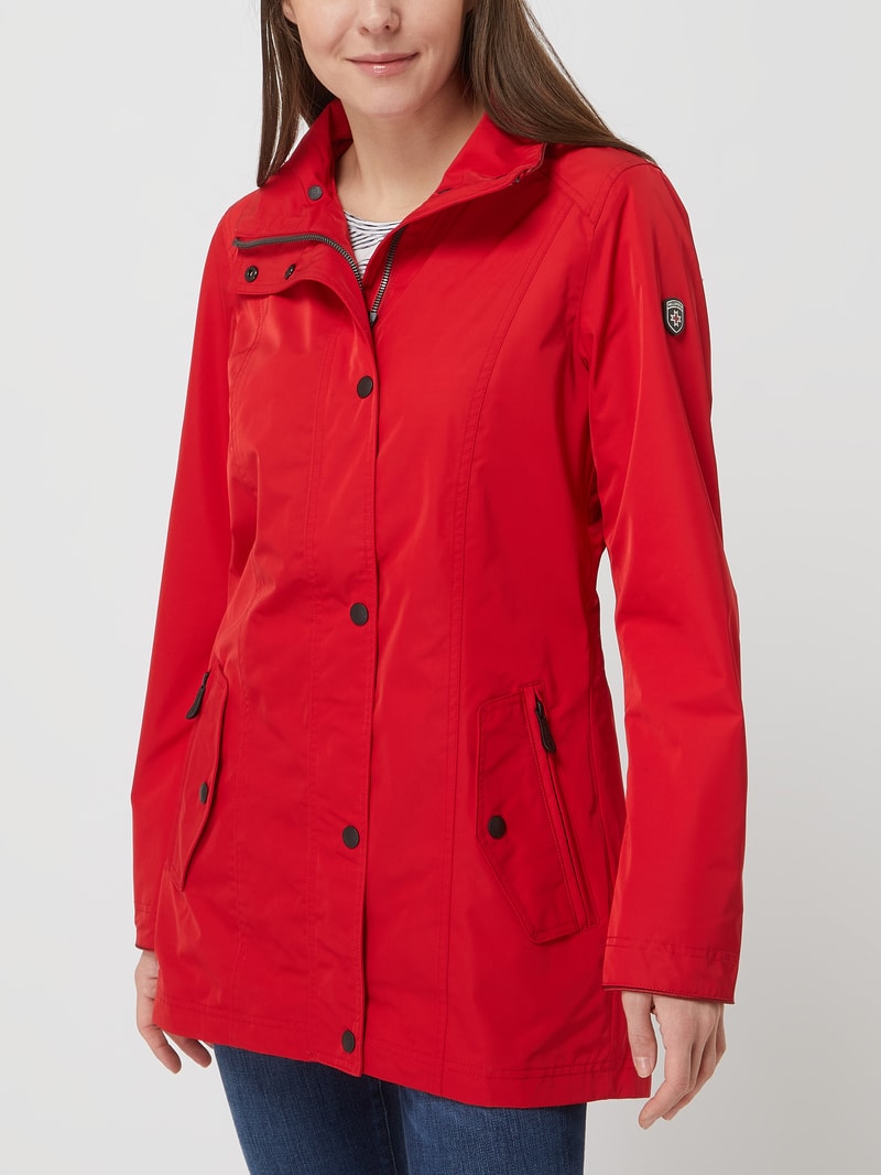 Romance 812 Funktionsjacke mit abnehmbarer Kapuze in rot