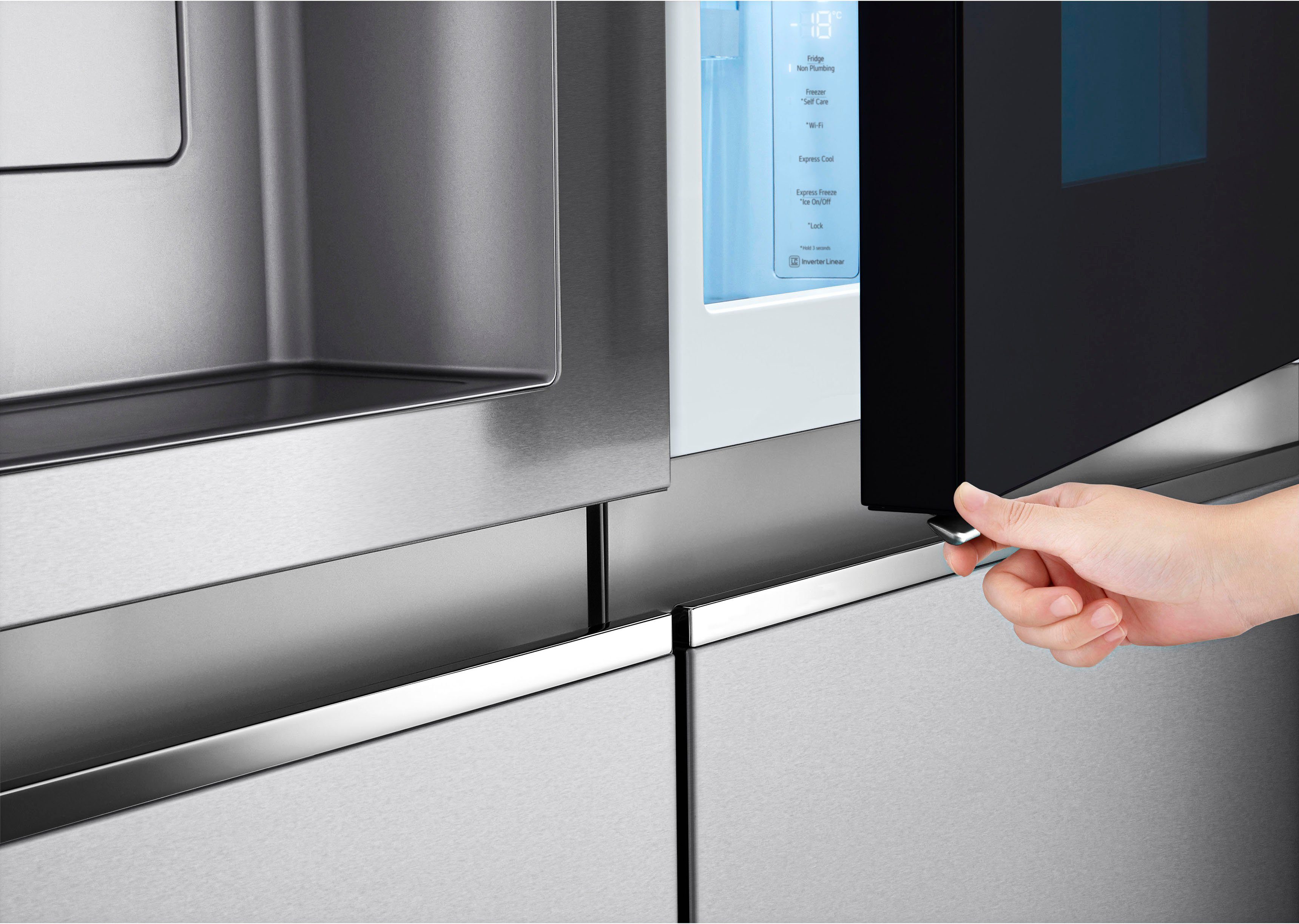 LG Side-by-Side GSXV91BSAF, 179 cm hoch, 91,3 cm breit, InstaView™