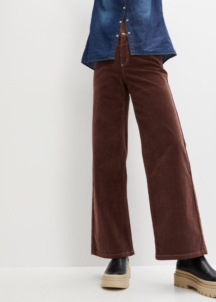 Stretch-Cordhose, Wide