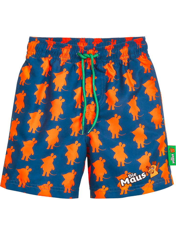 Playshoes Badeshorts in Blau/ Orange günstig kaufen