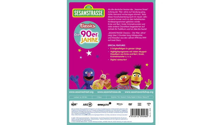 Sesamstraße Classics - Die 90er Jahre  [2 DVDs]