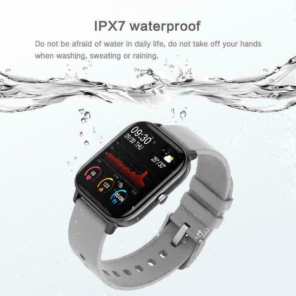 MAVURA GoSmartwatch Pro Smartwatch Bluetooth Fitnesstracker Fitness Armband Smartwatch für Android und Apple IPhone iOS Samsung Huawei HTC Xiaomi, Armbanduhr wasserdicht Herren & Damen