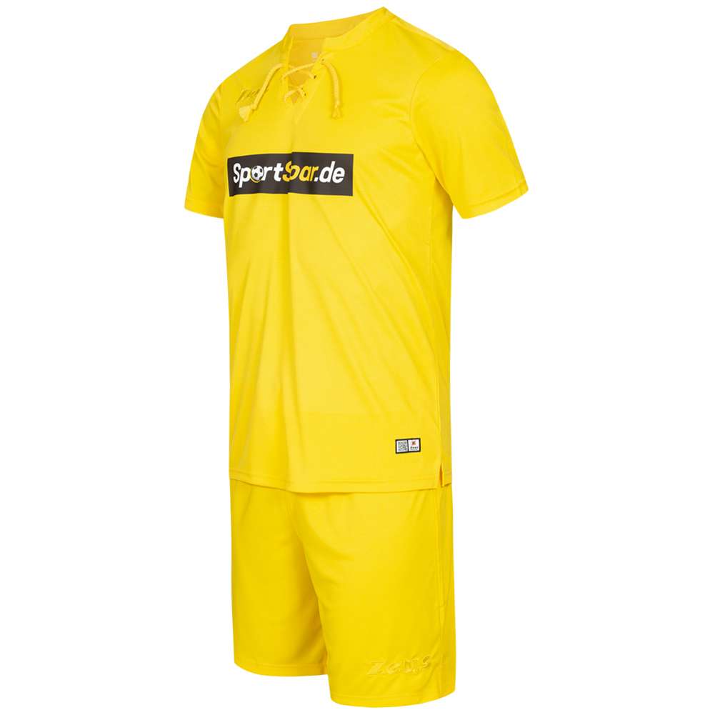 Zeus x Sportspar.de Legend Fußball Set Trikot mit Shorts gelb